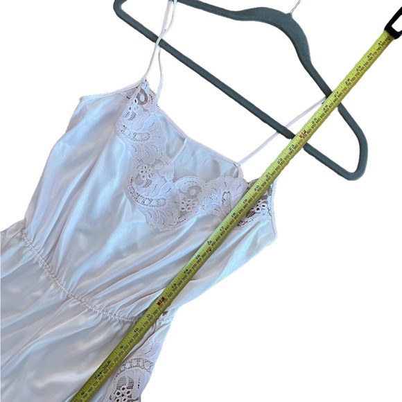 Vintage Pale Pink Lace Romper Teddy | Coquette Lingerie Sleepwear Small feminine - Picture 9 of 10